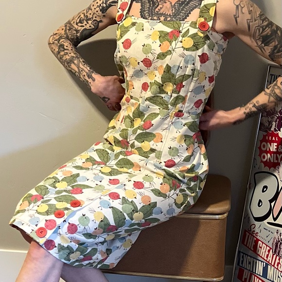 1950s chick e dees pencil dress L - Picture 2 of 4